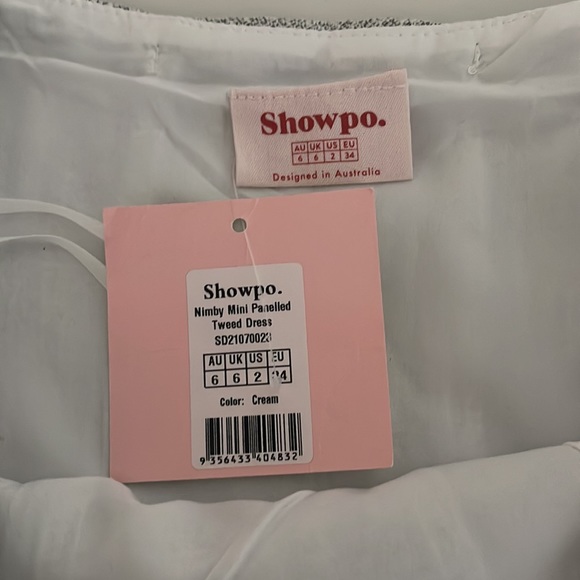 SHOWPO NIMBY MINI PANELLED TWEED BOUCLE MINI DRESS - Picture 3 of 3